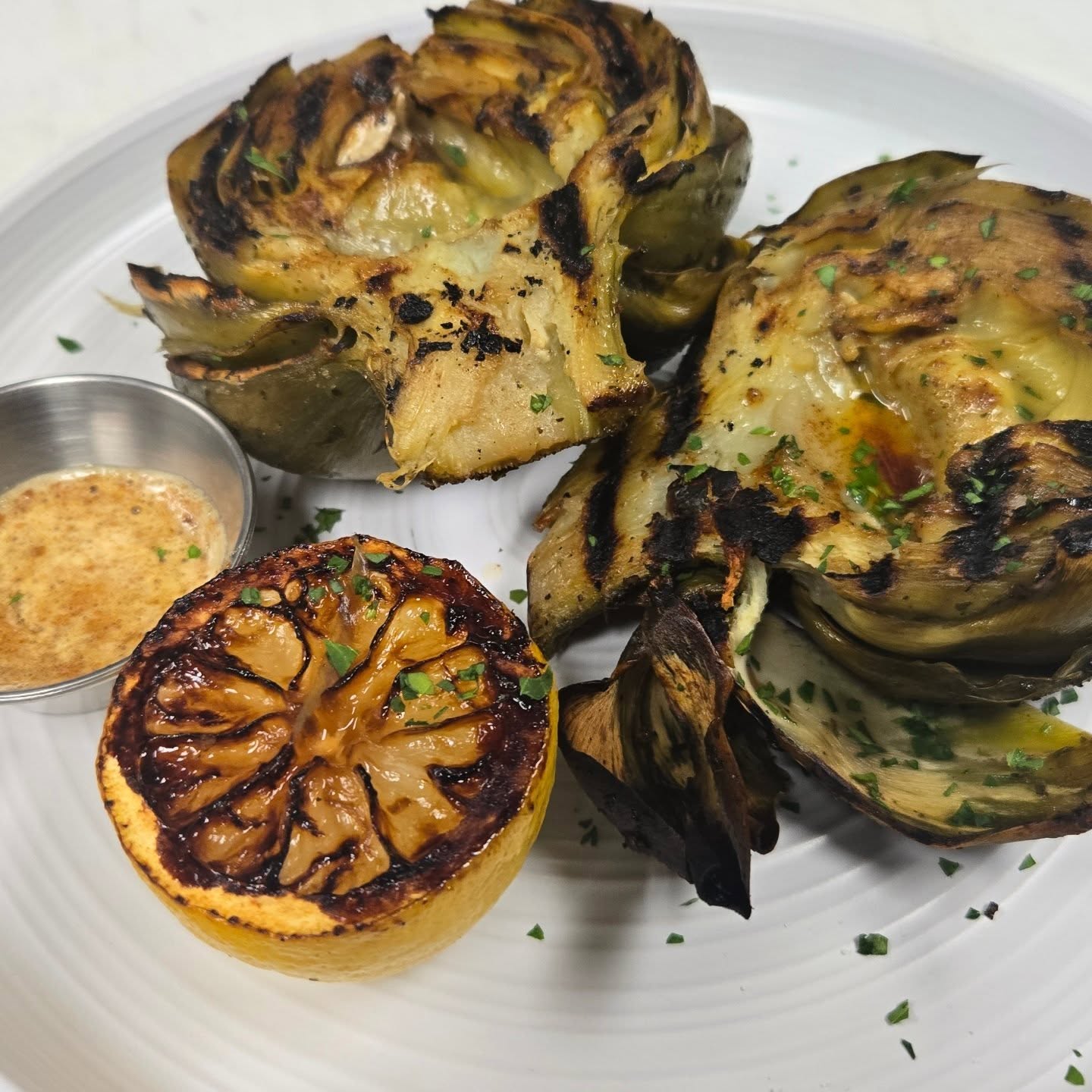 Herb & lemon roasted artichoke